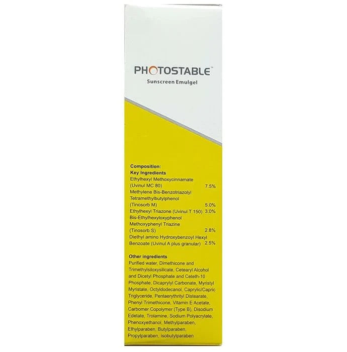 Bello Photostable Spf 40+ Sunscreen Emulgel