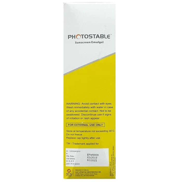 Bello Photostable Spf 40+ Sunscreen Emulgel