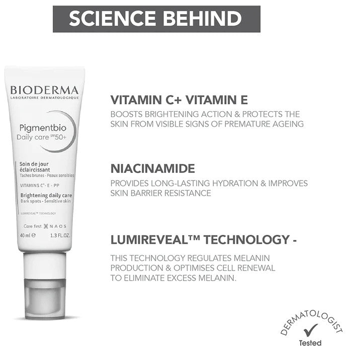 Bioderma Pigmentbio Daily Care Cream SPF 50+ 40ml | 1.3 Fl Oz