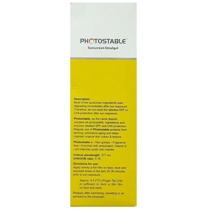 Bello Photostable Spf 40+ Sunscreen Emulgel