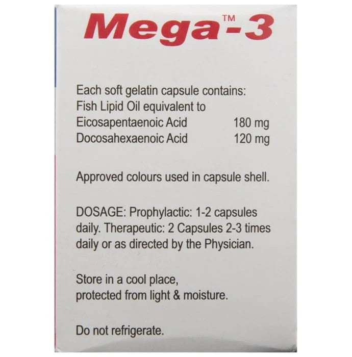 Mega -3 Soft Gelatin Capsule
